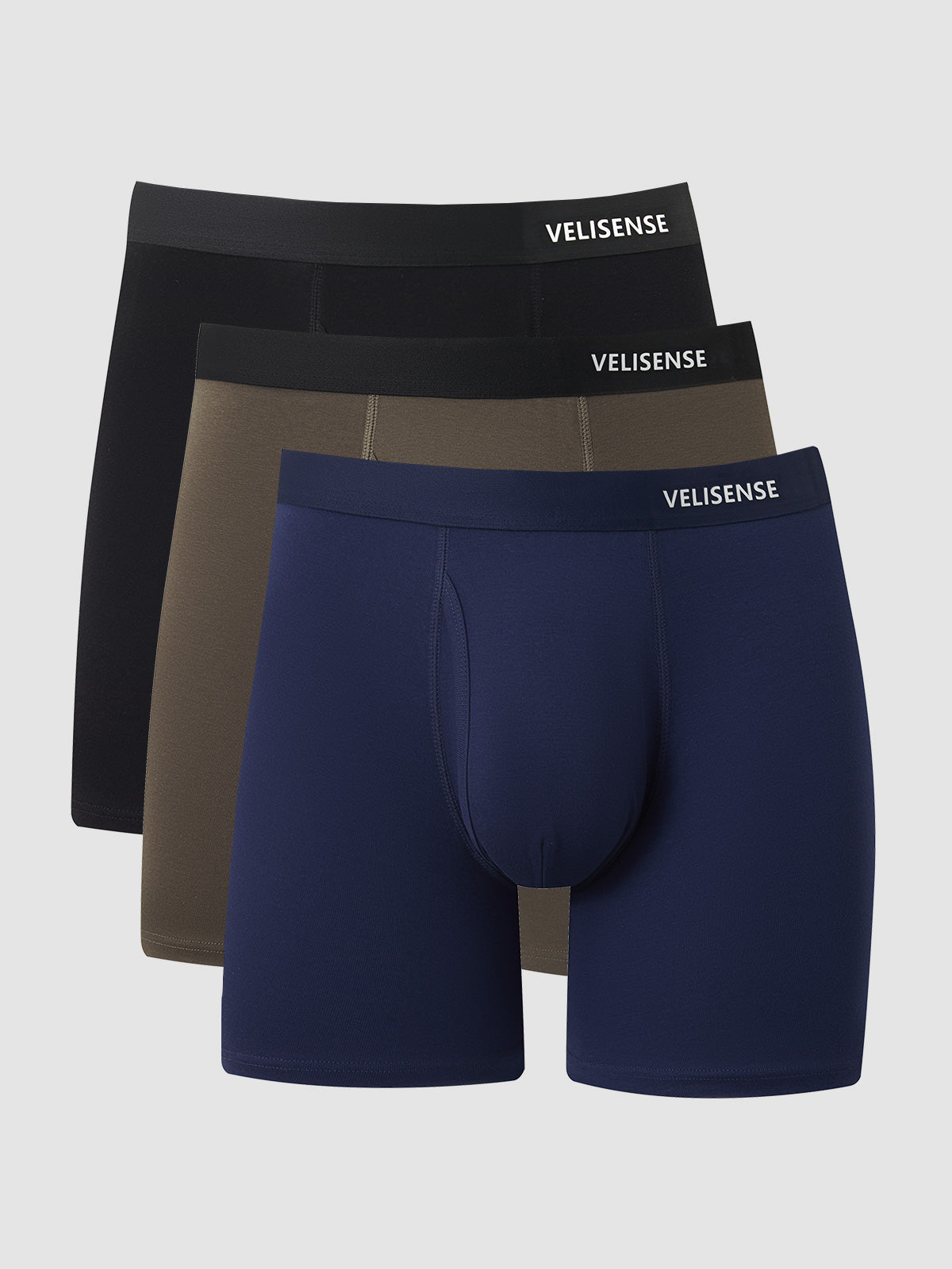 Combed Cotton Boxer Brief With Fly 6" (3-Pack)