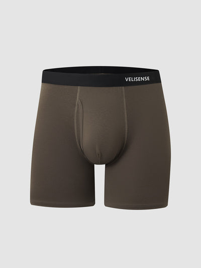 Organic Cotton Boxer Brief With Fly 6"