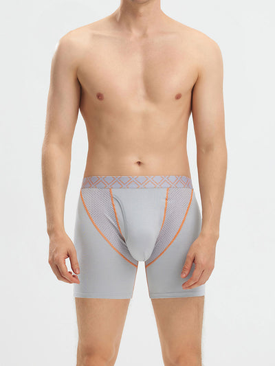 Second Skin Silk Soft Bamboo Boxer Brief with Fly 6"