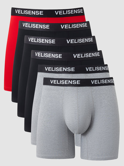 Cool Cotton Mid-Length Boxer Brief 6" (6-Pack)