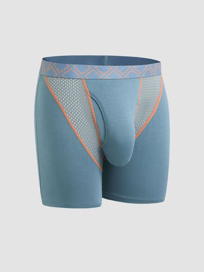 Second Skin Silk Soft Bamboo Boxer Brief with Fly 6"