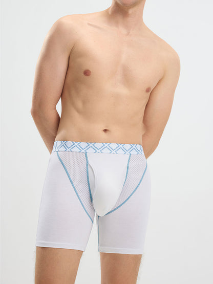Second Skin Silk Soft Bamboo Boxer Brief with Fly 6" (6-Pack)