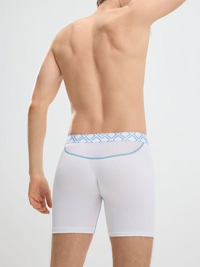 Second Skin Silk Soft Bamboo Boxer Brief with Fly 6" (3-Pack)